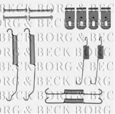 BORG & BECK bbk6309 -  Комплектующие, колодки дискового тормоза